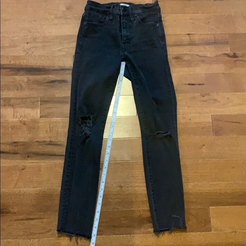 Madewell skinny jeans hug rise 9in